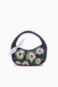 Indigo Blossom Handbag