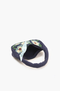 Indigo Blossom Handbag