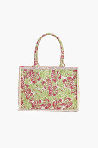 Palm Beach Tropical Jacquard Tote Bag for Women