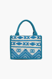 Evil Eye Embellished Mini Tote Bag