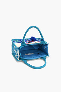 Evil Eye Embellished Mini Tote Bag