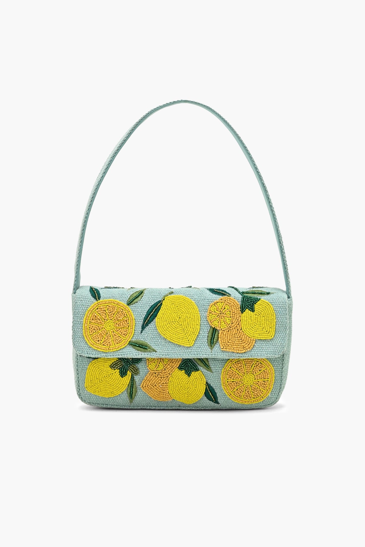 Turq Novelty Beaded Shoulder Bag