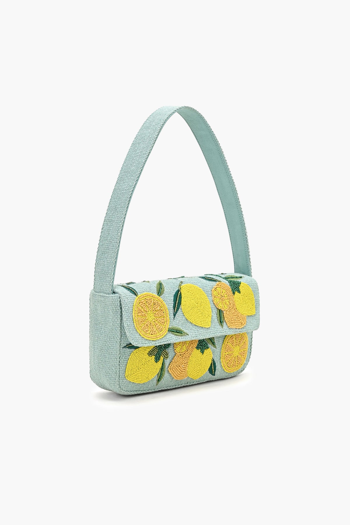 Turq Novelty Beaded Shoulder Bag