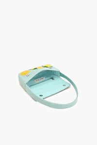 Turq Novelty Beaded Shoulder Bag