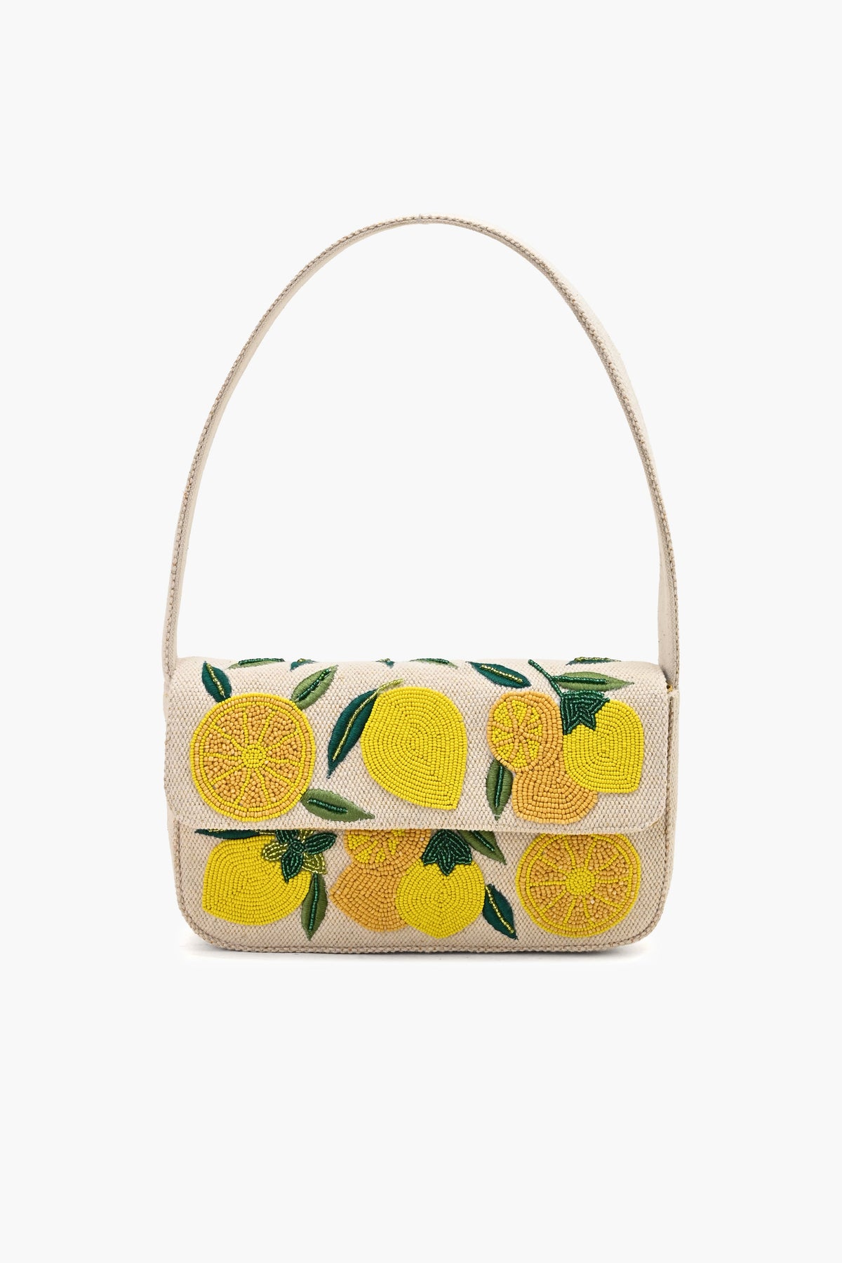 Natural Novelty Beaded Shoulder Bag