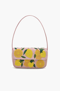 Pink Novelty Beaded Shoulder Bag