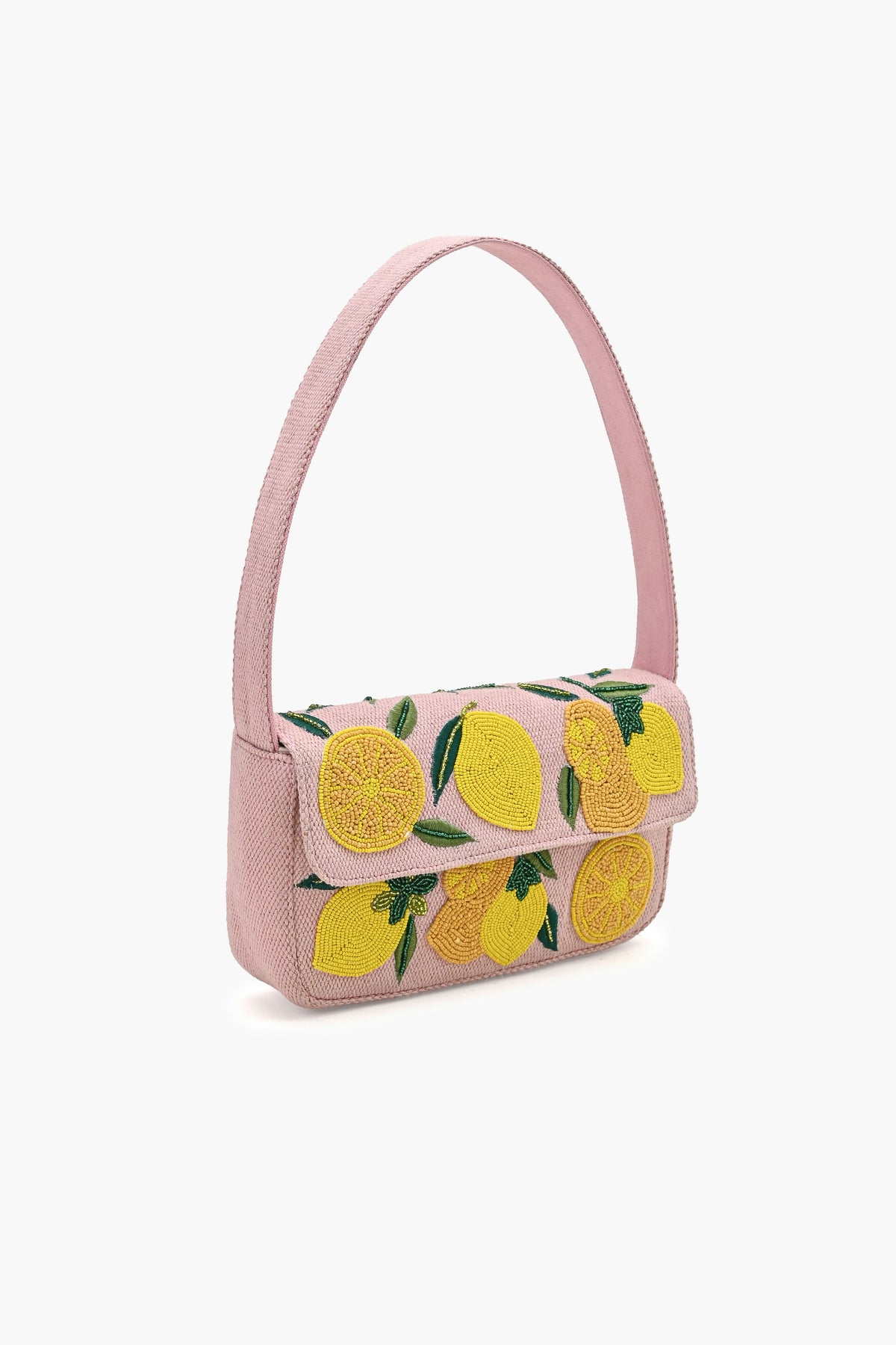 Pink Novelty Beaded Shoulder Bag