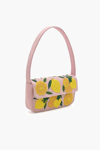 Pink Novelty Beaded Shoulder Bag