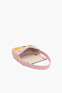 Pink Novelty Beaded Shoulder Bag