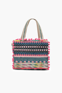 Fluttering Butterfly Handcrafted Mini Tote Bag