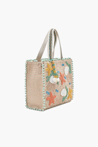 Ocean Reverie Beaded Tote Bag