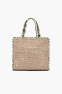 Ocean Reverie Beaded Tote Bag