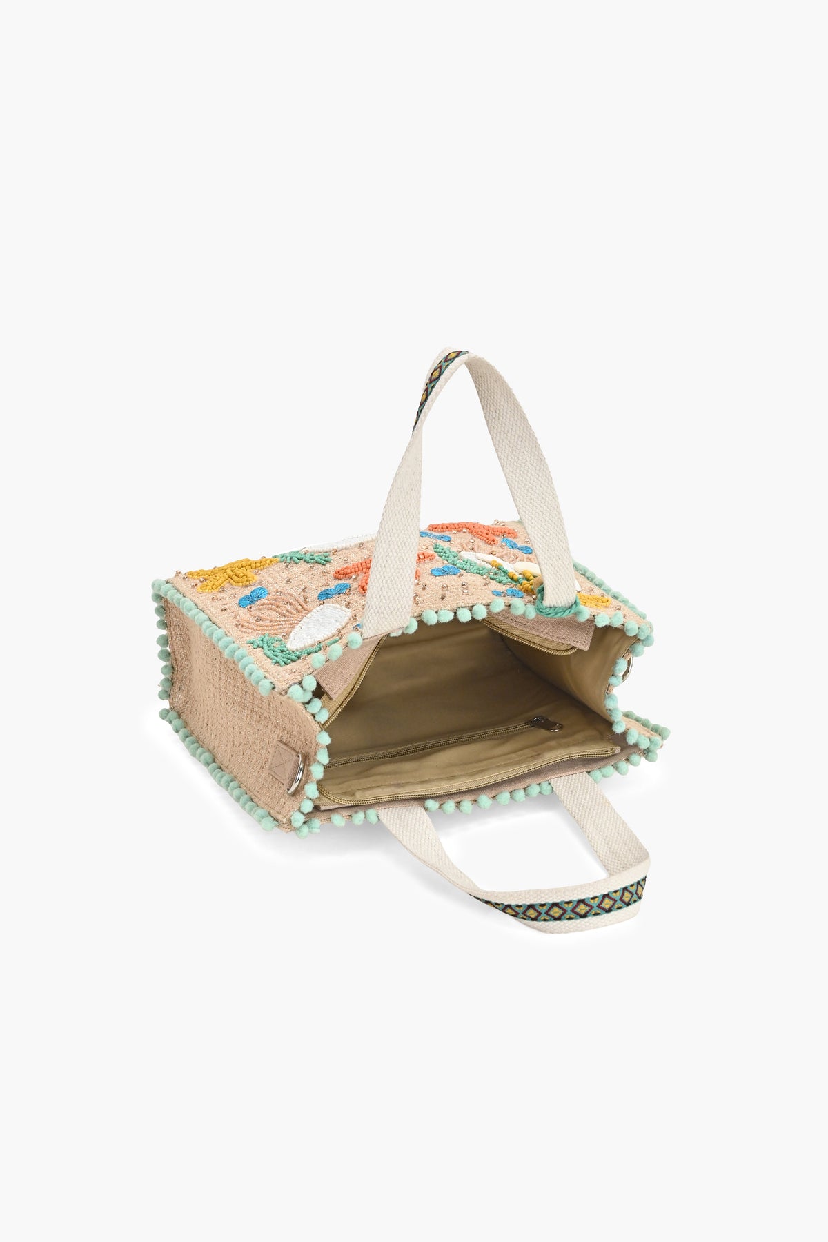Ocean Reverie Beaded Tote Bag