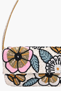 Boho Meadow Beaded Shoulder Bag