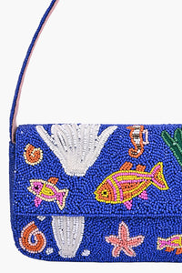 Under the Sea Beaded Shoulder Bag