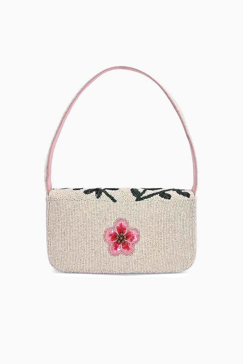 Garden Bloom Beaded Shoulder Bag