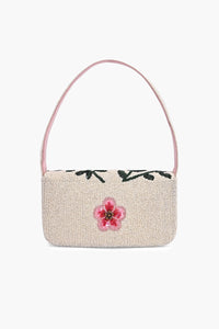 Garden Bloom Beaded Shoulder Bag