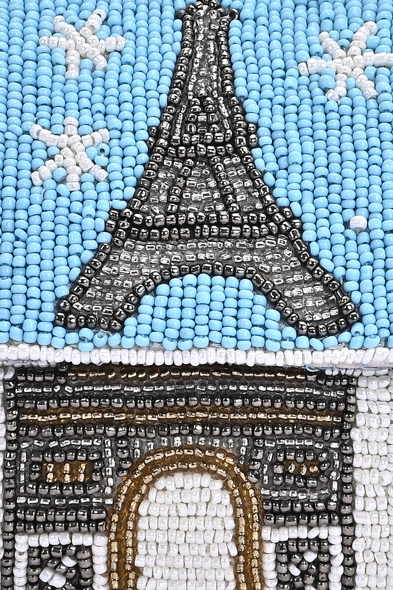Spring Garden Beaded Shoulder Bag