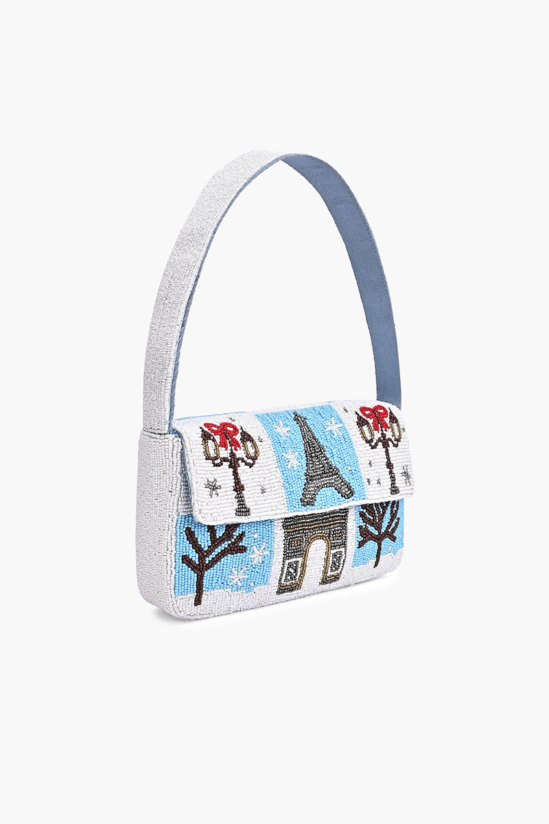 Spring Garden Beaded Shoulder Bag