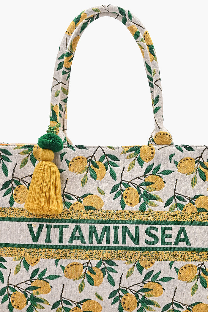 Vitamin Sea Jacquard Tote