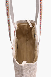 Shoreline Crab Embroidered Large Beach Tote
