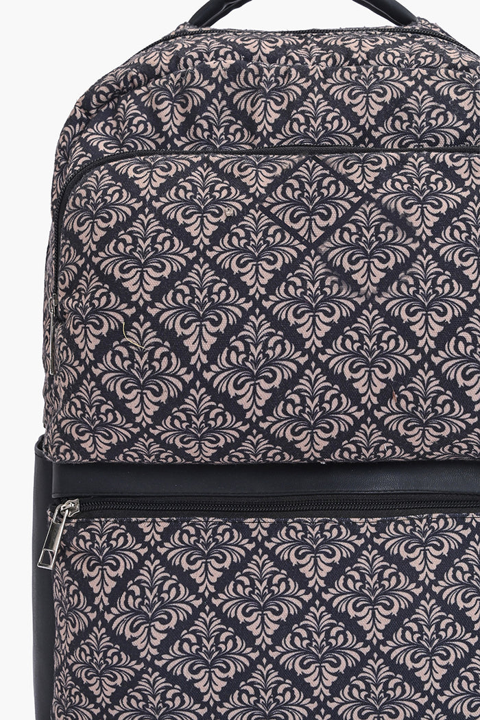 Midnight Damask Print Backpack