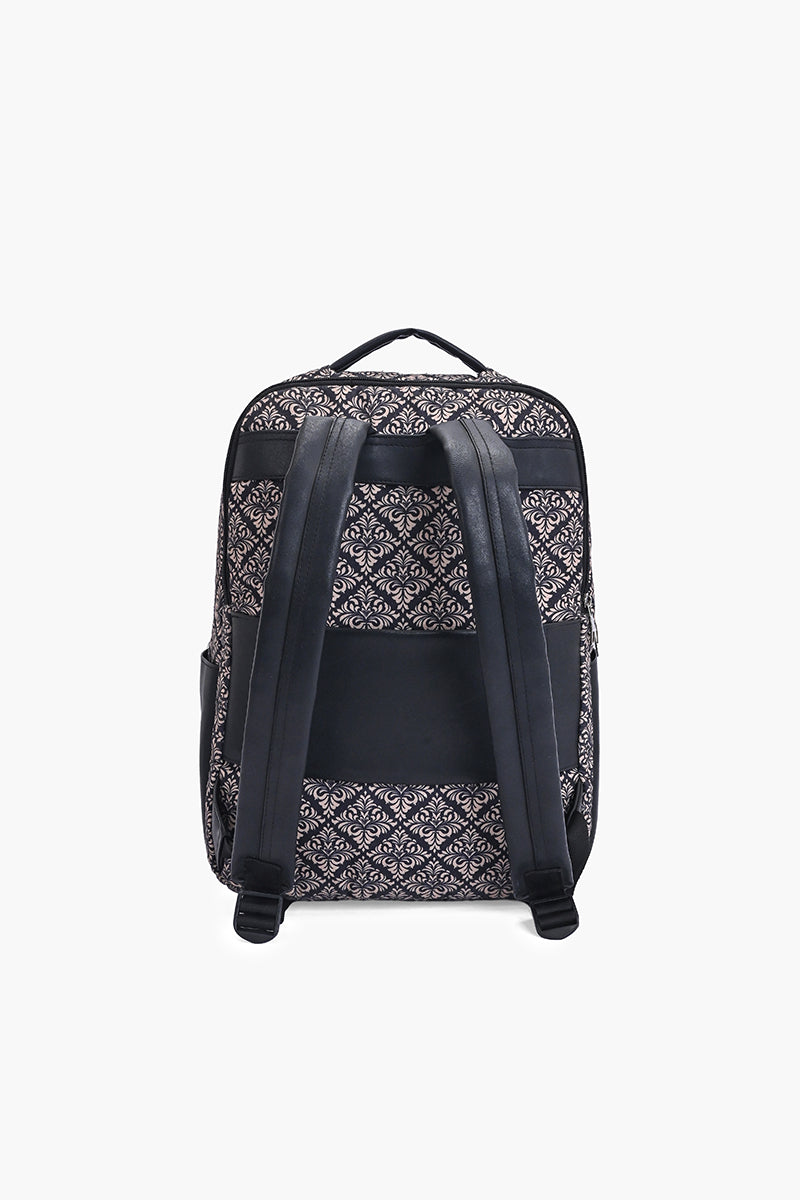 Midnight Damask Print Backpack