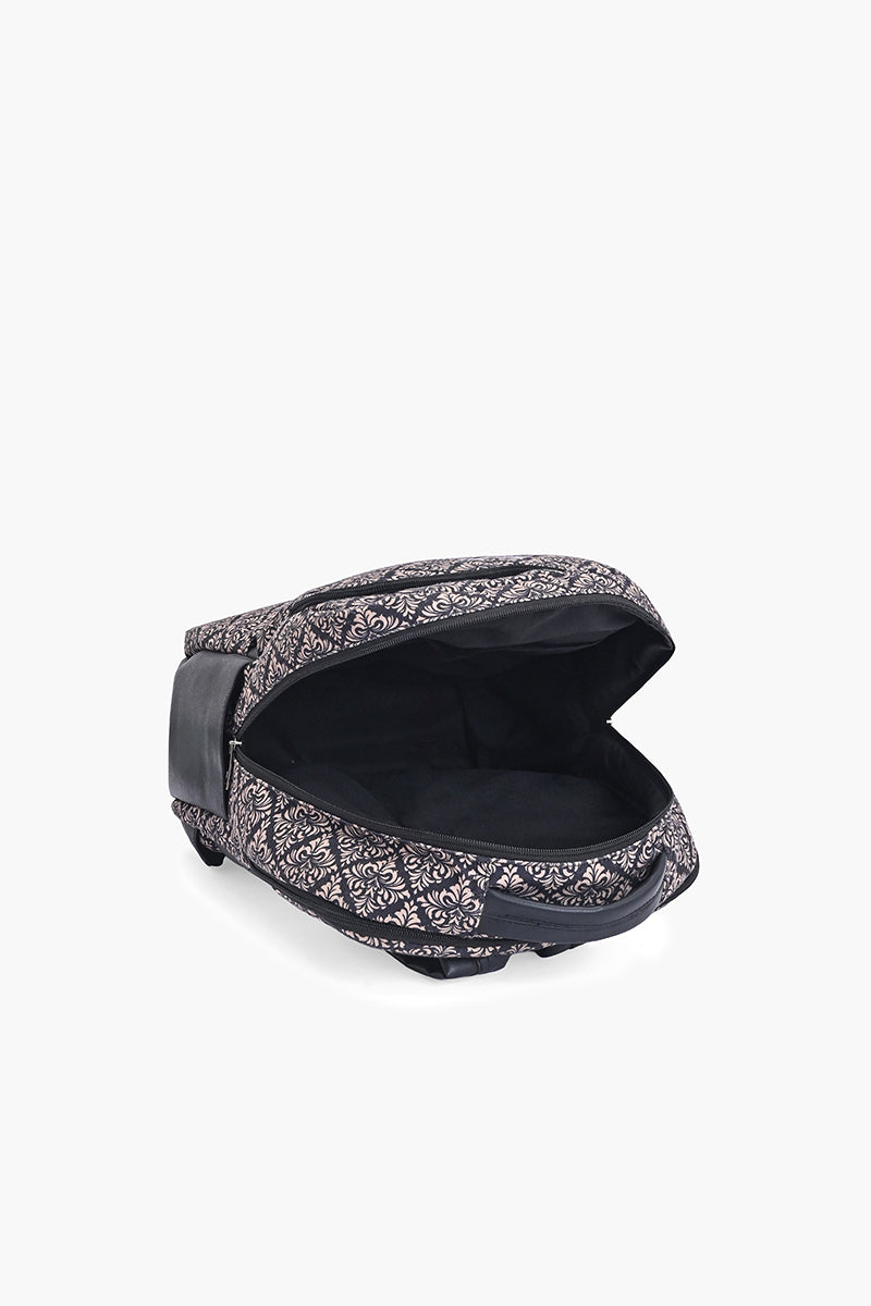 Midnight Damask Print Backpack