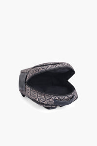 Midnight Damask Print Backpack