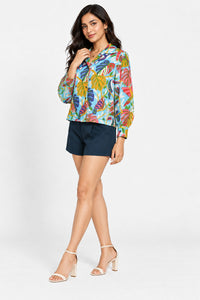 Tropical Toucan Print Cotton Button-Down Shirt – Pack of 6