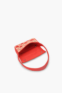 Handcrafted Embossed Heart Fully Beaded Luxury Shoulder Bag