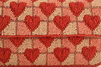 Handcrafted Embossed Heart Fully Beaded Luxury Shoulder Bag